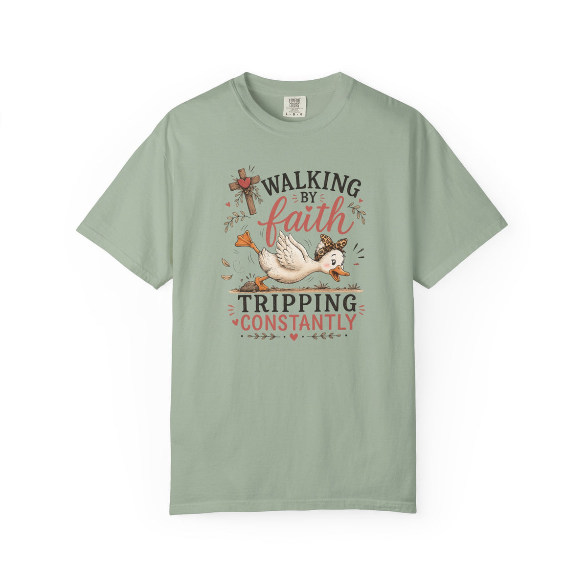 Walking by Faith T-Shirt — Christian Graphic Tee