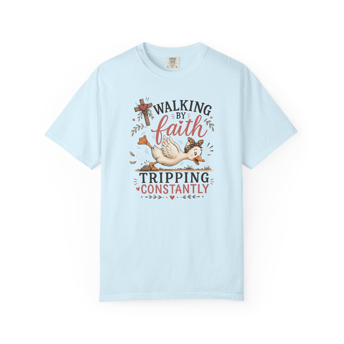 Walking by Faith T-Shirt — Christian Graphic Tee