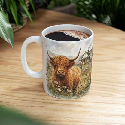 Highland Cow Coffee Mug (11oz & 15oz)