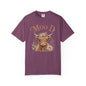 Highland Cow 'Moo·d' Floral Graphic T-Shirt