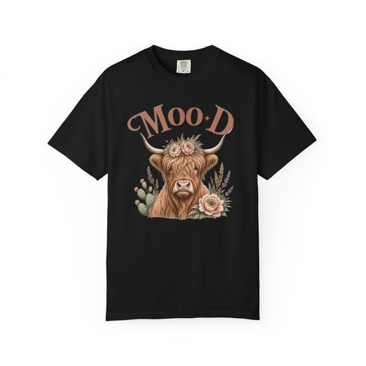 Highland Cow 'Moo·d Graphic T-Shirt