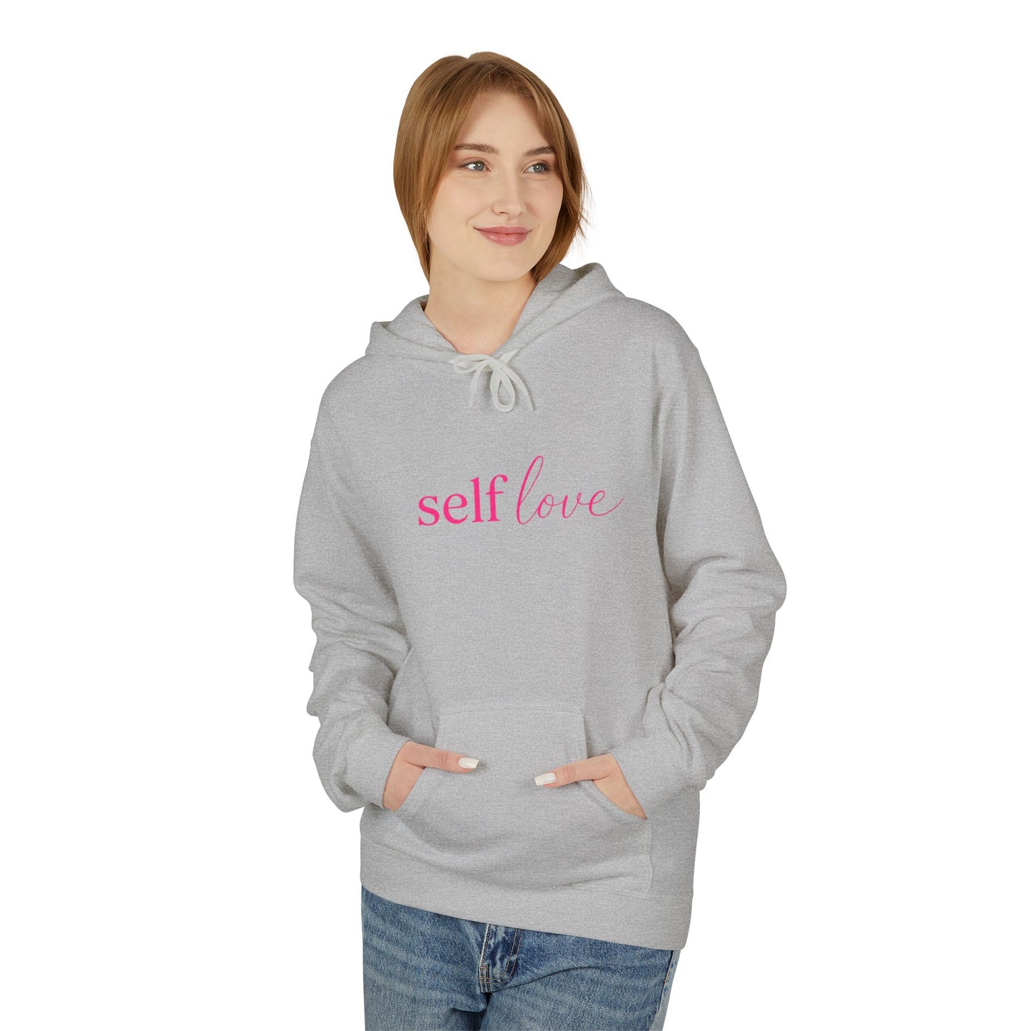 Self Love Hoodie Heart Graphic Pullover