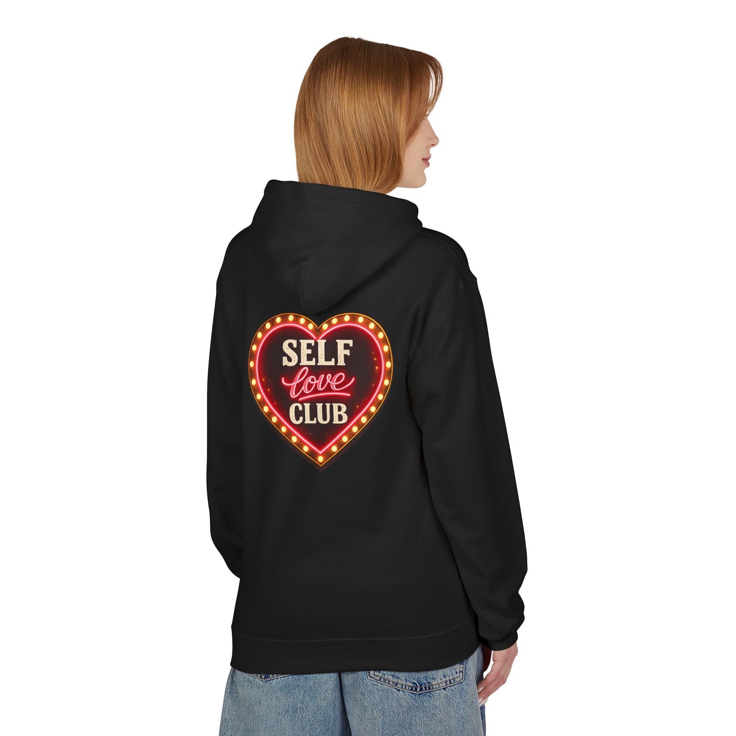 Self Love Hoodie Heart Graphic Pullover