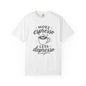 T-Shirt — "More Espresso Less Depresso" Coffee Graphic Tee