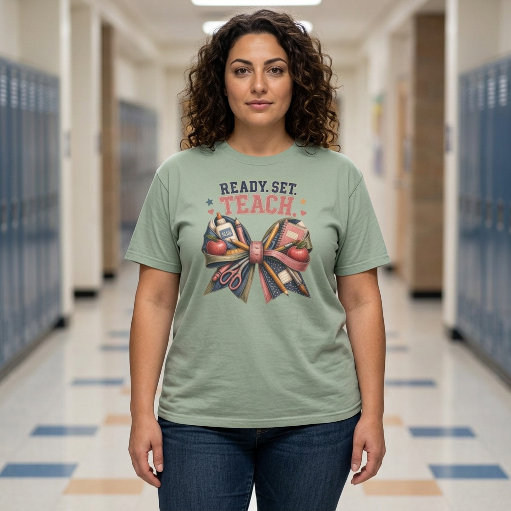 Ready, Set, Teach T-Shirt — Teacher Appreciation Back-to-School Shirt