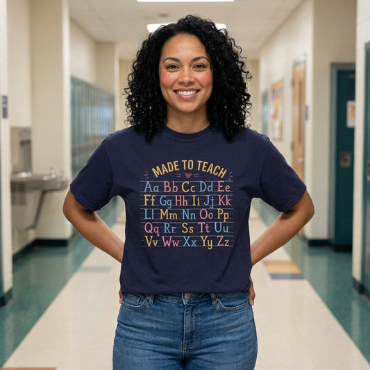 Made to Teach Alphabet T-Shirt