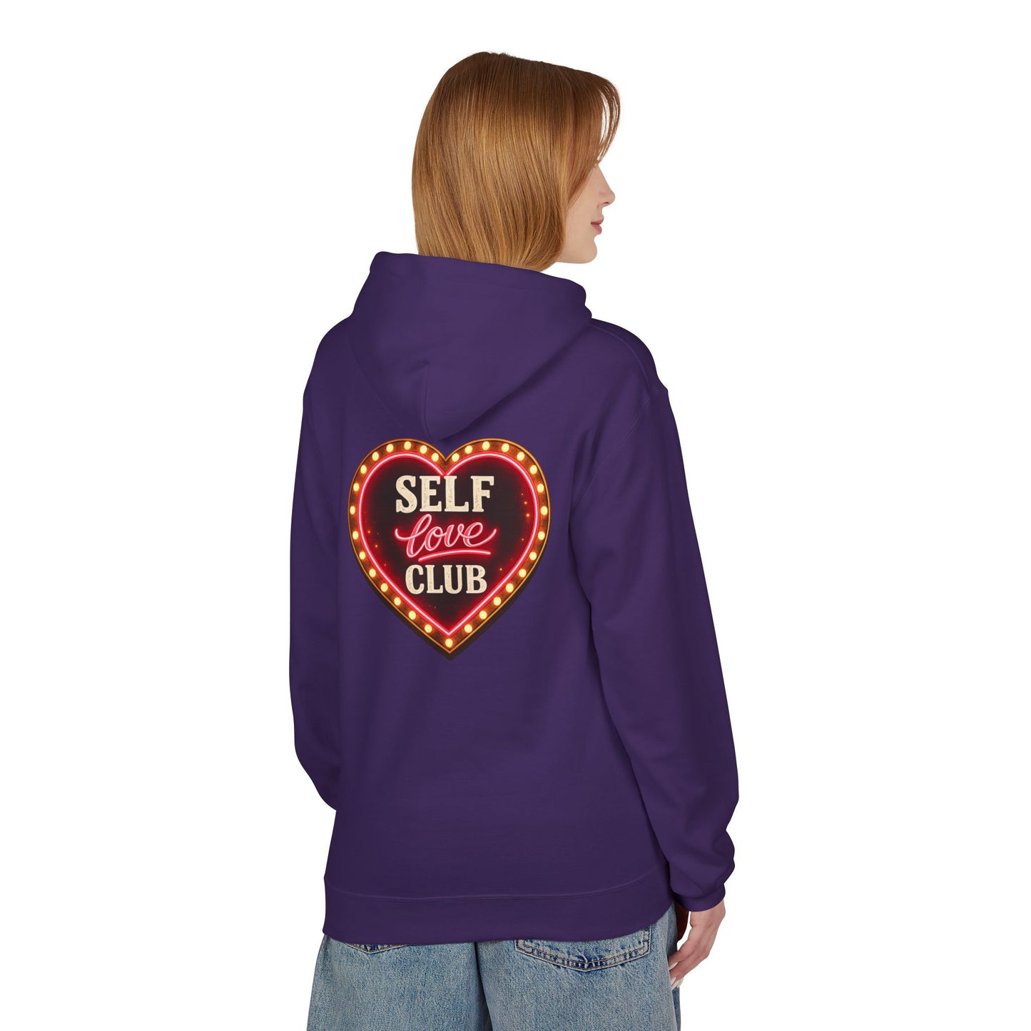 Self Love Hoodie Heart Graphic Pullover