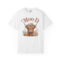 Highland Cow 'Moo·d' Floral Graphic T-Shirt