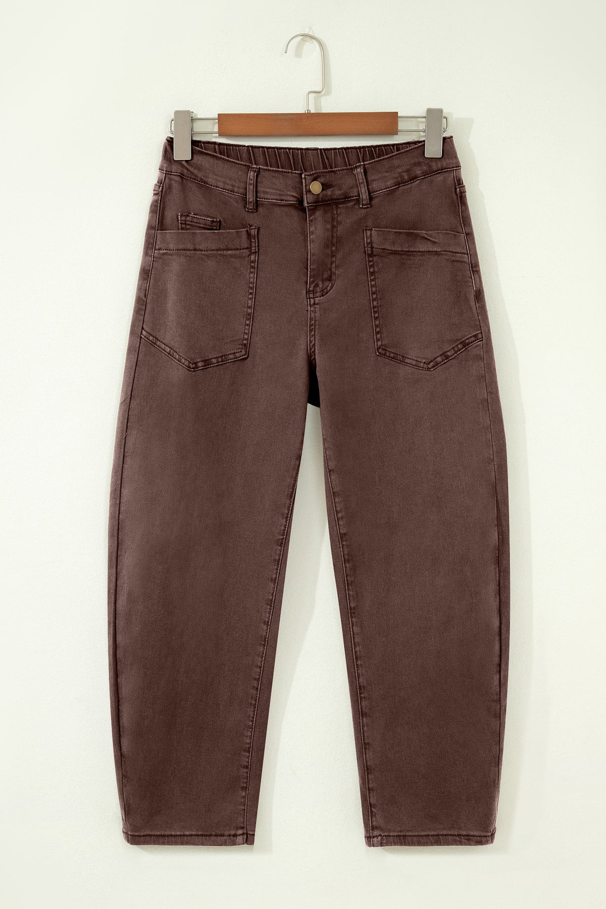 Beau Blue Patch Pocket Barrel Jeans