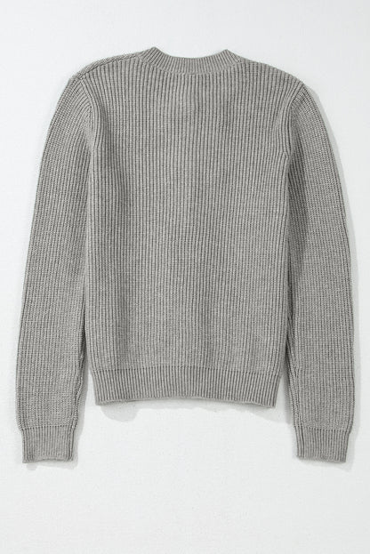 Bow Front Buttoned Cardigan