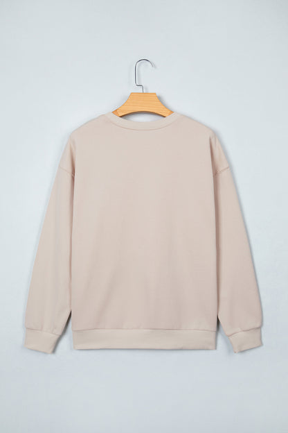 Western Horse Print Oversized Sweatshirt