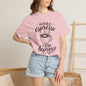 T-Shirt — "More Espresso Less Depresso" Coffee Graphic Tee