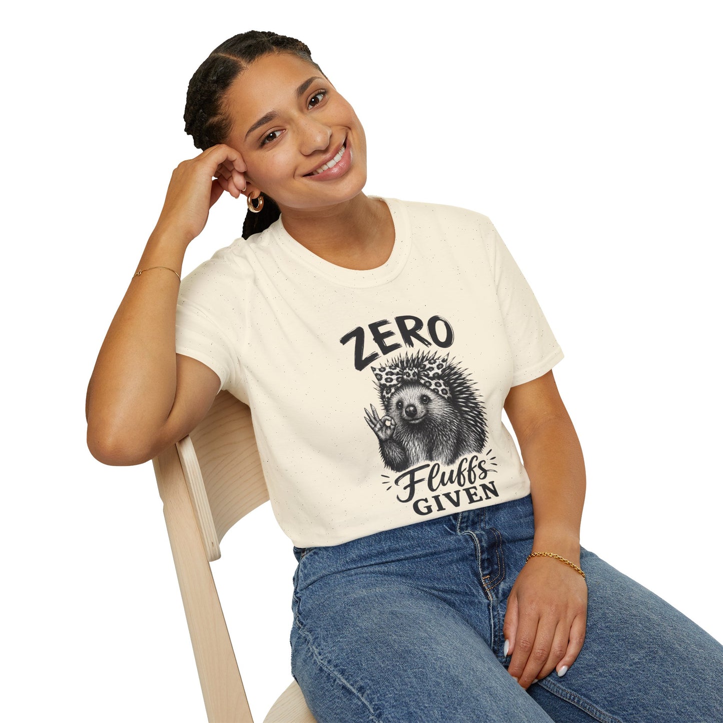 Zero Fluffs Given Graphic Tee