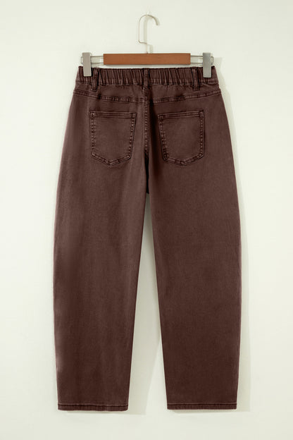 Beau Blue Patch Pocket Barrel Jeans