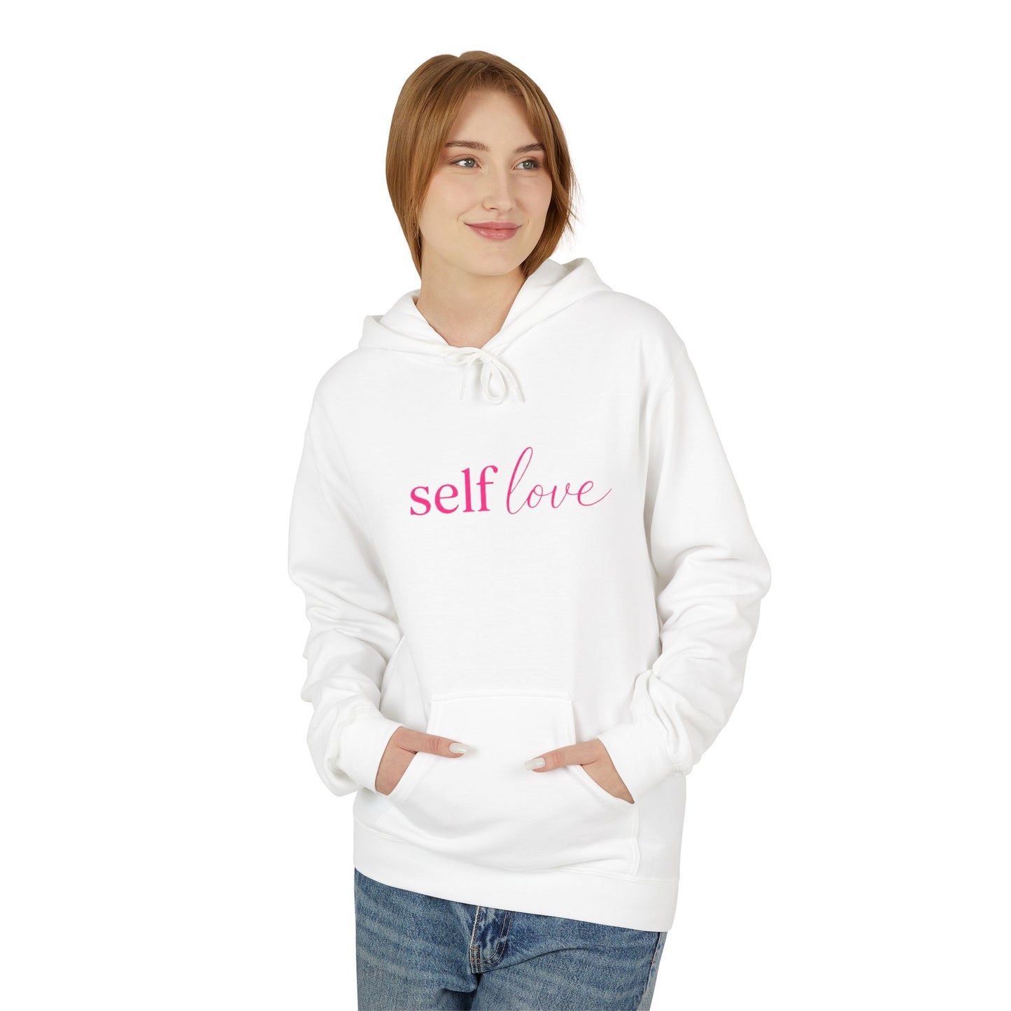 Self Love Hoodie Heart Graphic Pullover