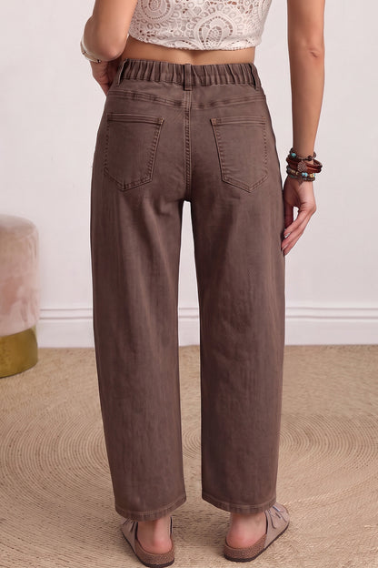 Beau Blue Patch Pocket Barrel Jeans