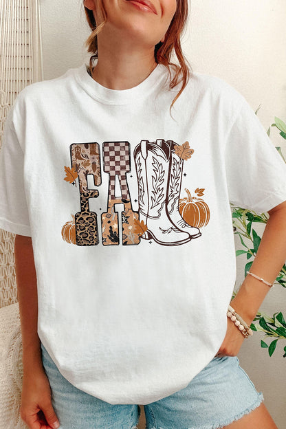 FALL Letter Western T-Shirt