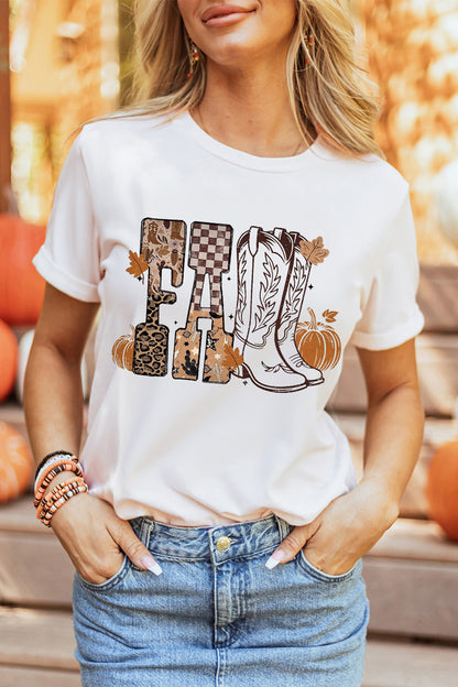FALL Letter Western T-Shirt