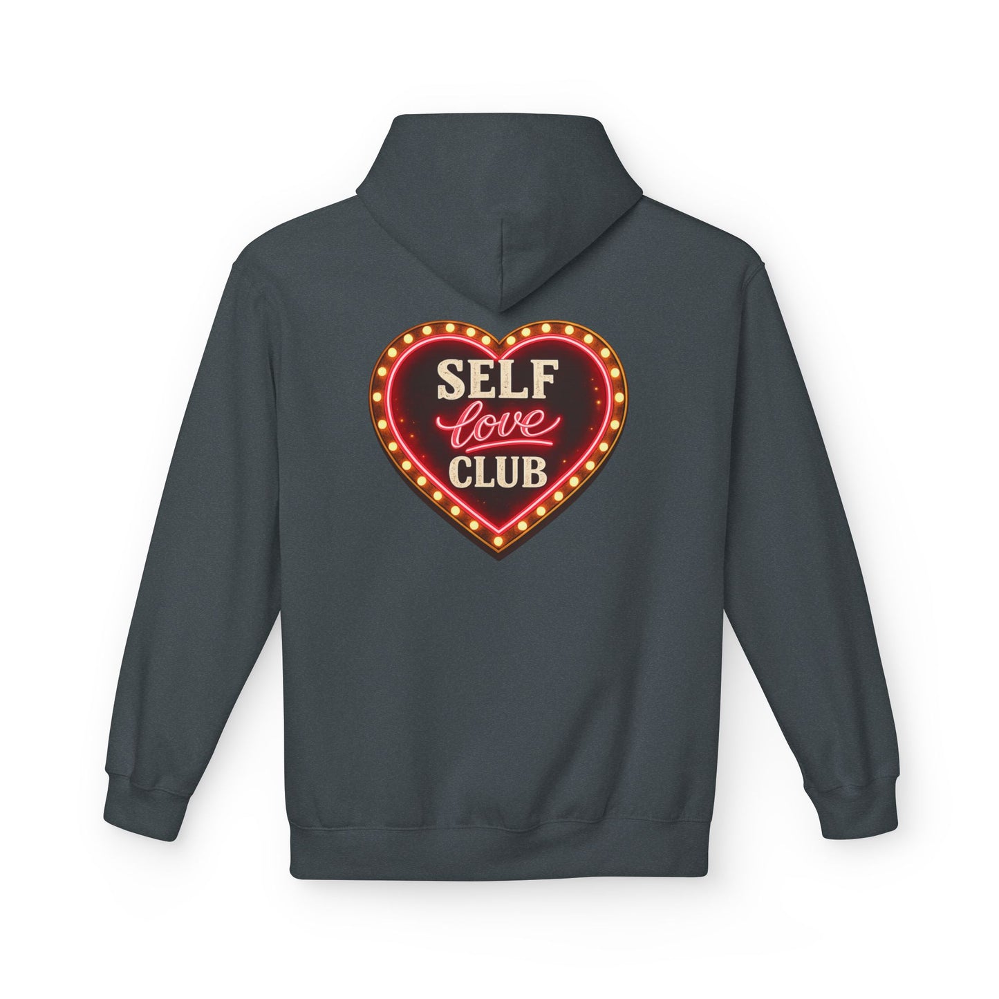 Self Love Hoodie Heart Graphic Pullover