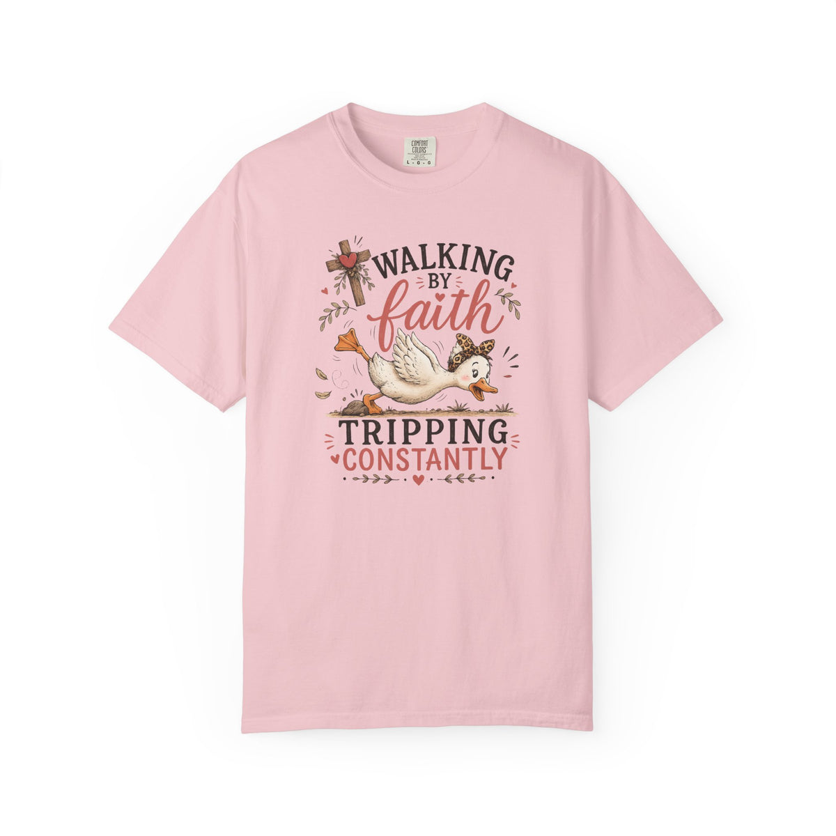 Walking by Faith T-Shirt — Christian Graphic Tee