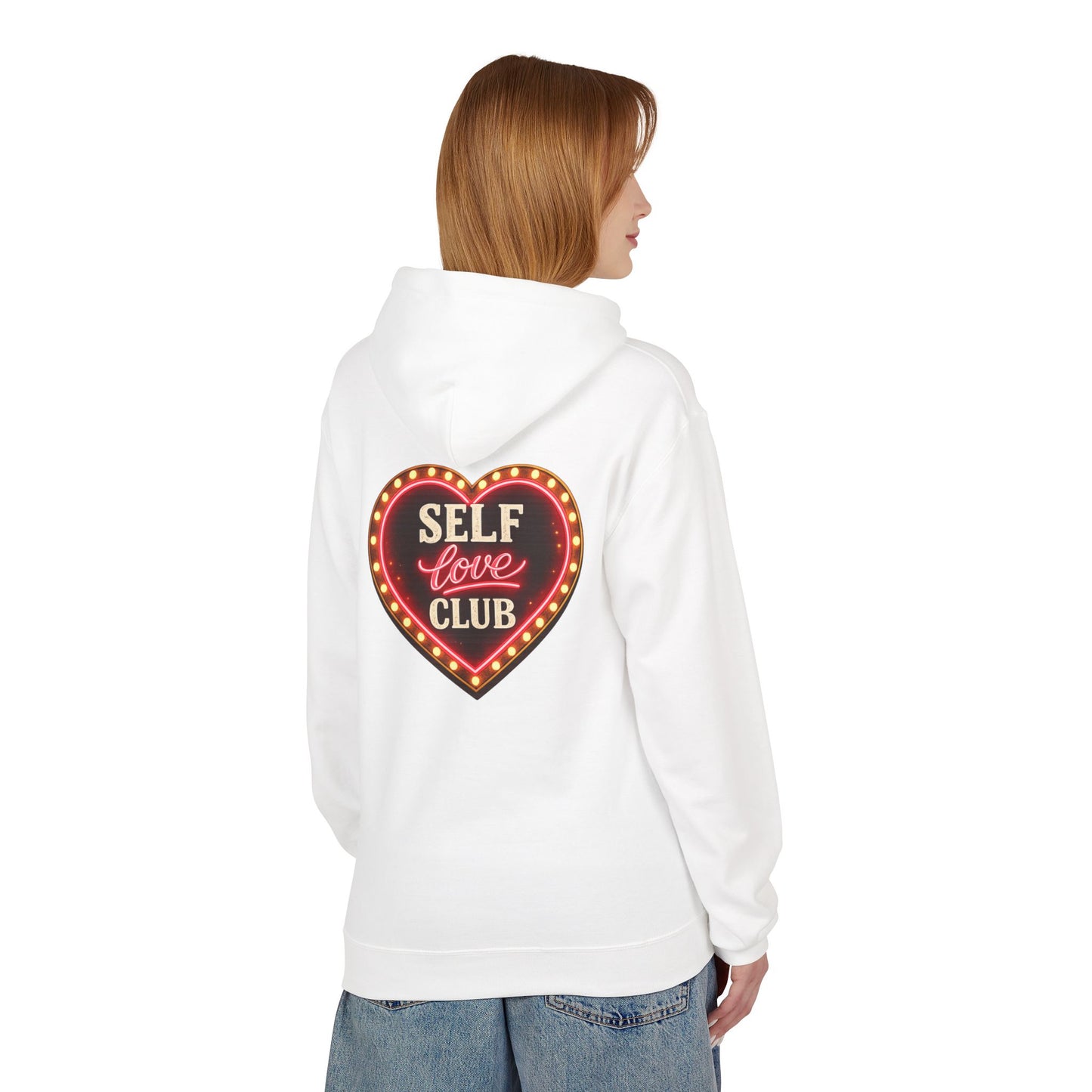 Self Love Hoodie Heart Graphic Pullover