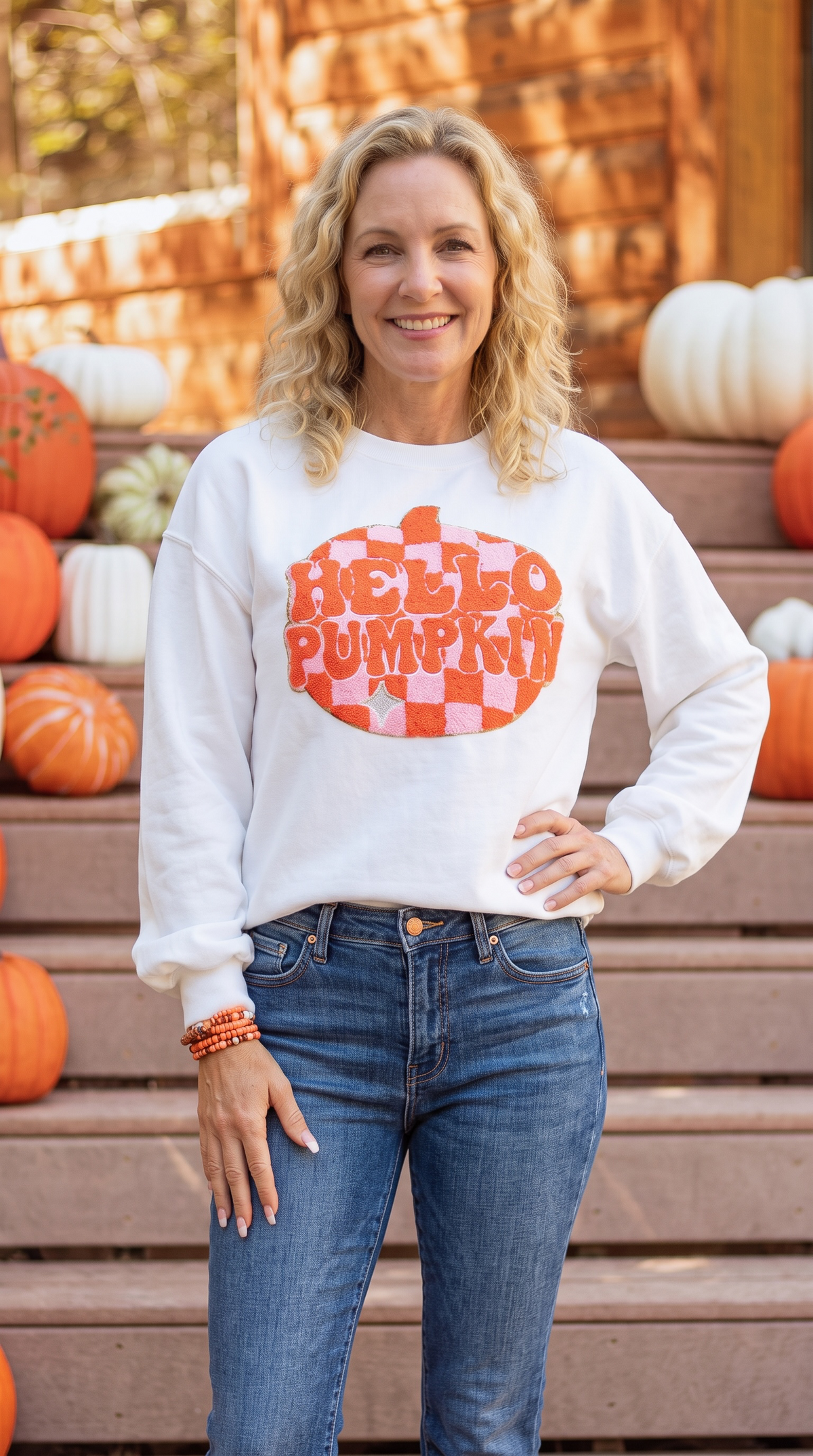 Halloween Pumpkin Pattern Pullover Sweatshirt