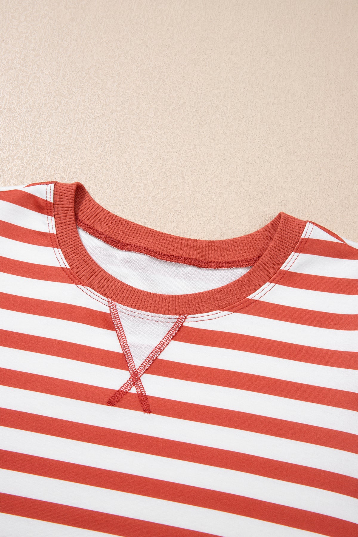 Stripe Bubble Sleeve T Shirt