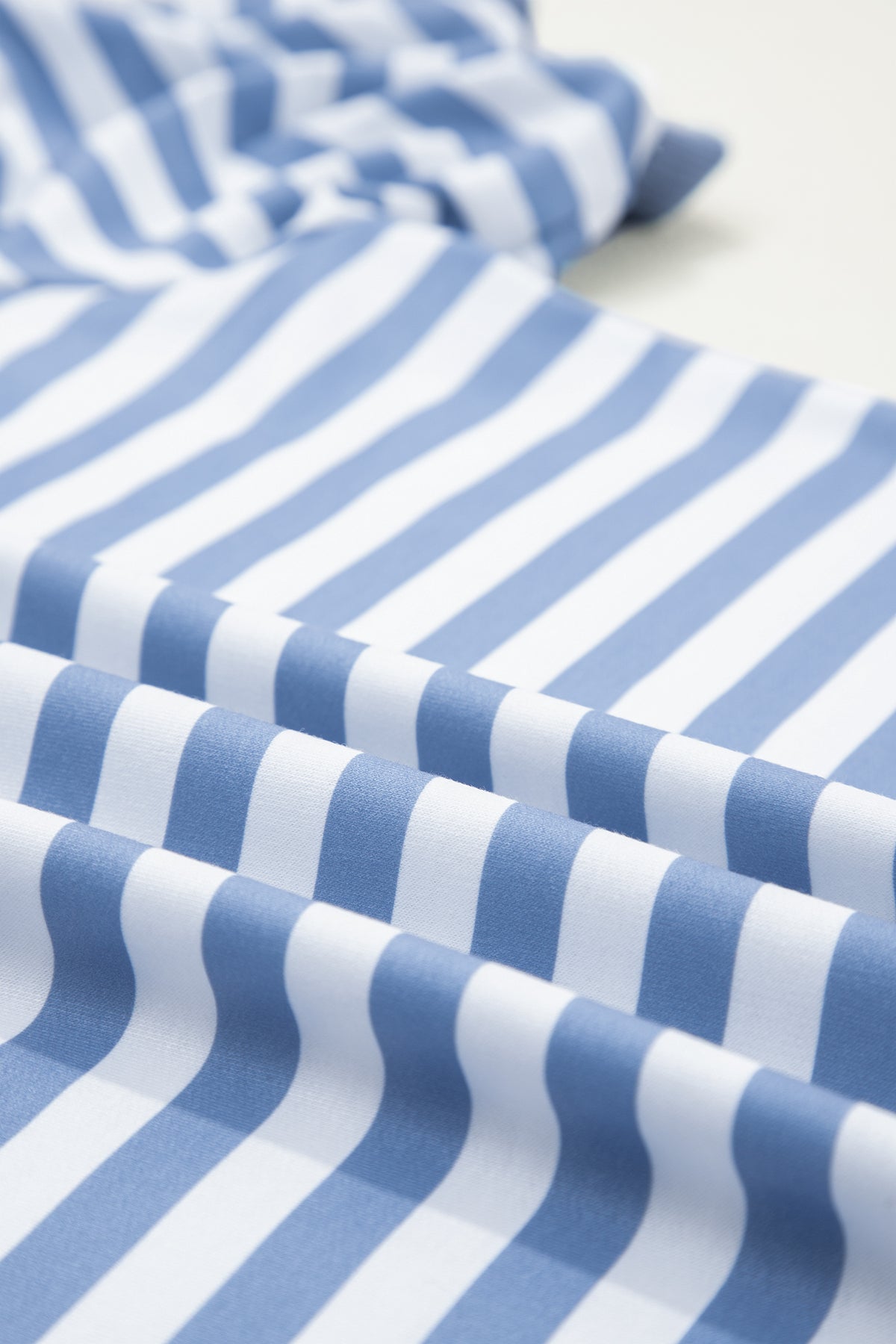 Stripe Bubble Sleeve T Shirt