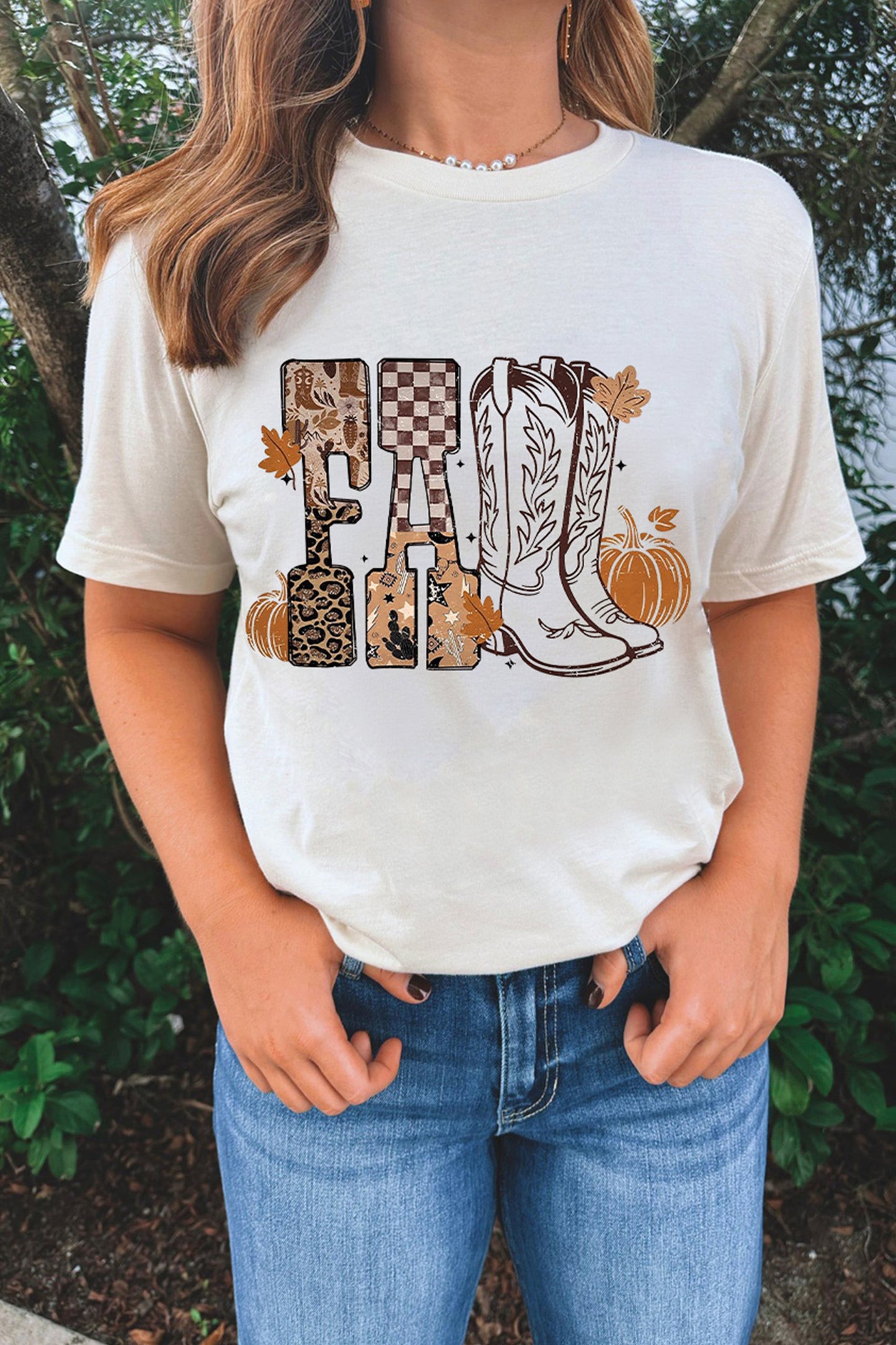 FALL Letter Western T-Shirt