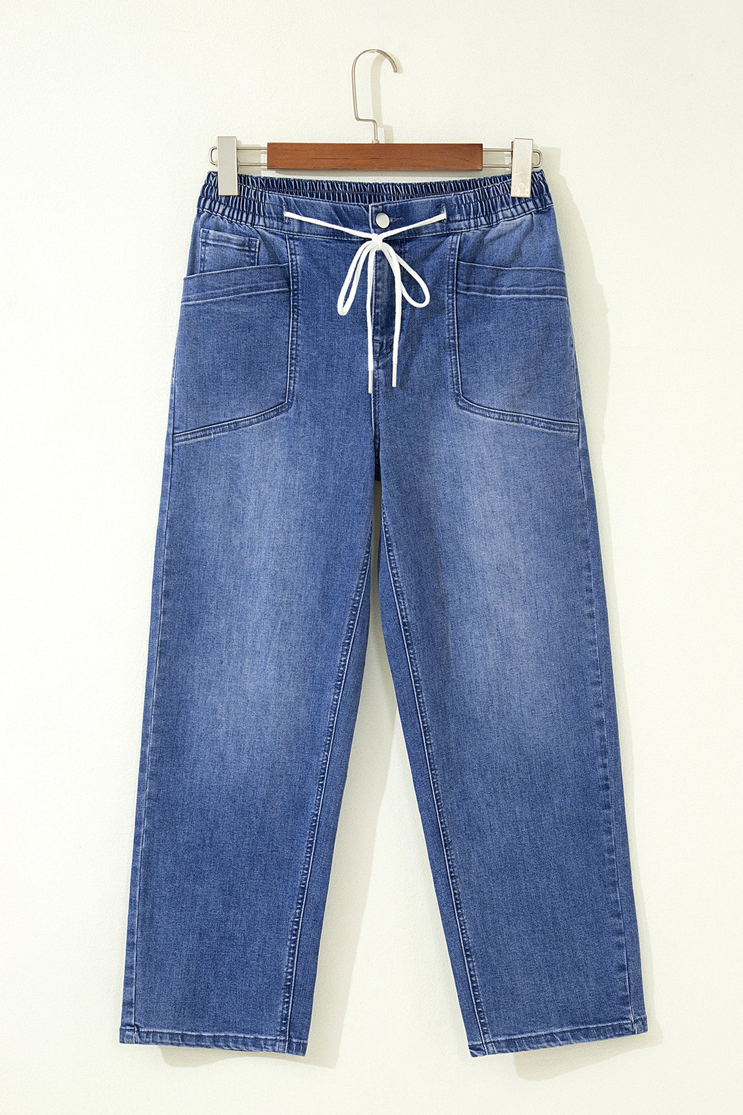 Drawstring Ankle Jeans | Casual Denim Pants