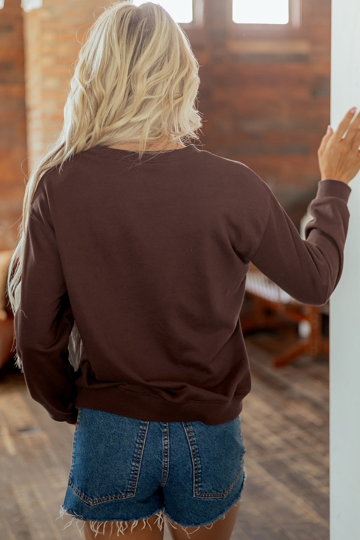 Pray Embroidered Western Pullover Sweatshirt