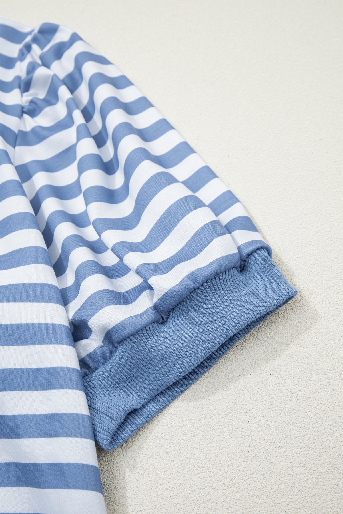 Stripe Bubble Sleeve T Shirt