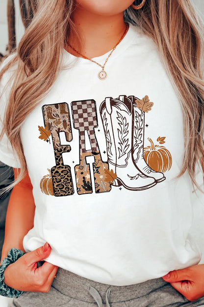 FALL Letter Western T-Shirt